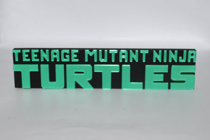 Teenage Mutant Ninja Turtles 3D printed Logo Sign Wall Desk Shelf Art