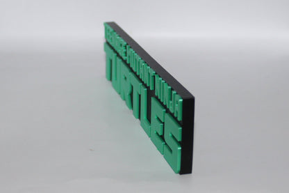 Teenage Mutant Ninja Turtles 3D printed Logo Sign Wall Desk Shelf Art