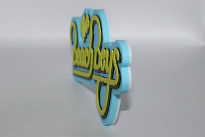 The Beach Boys 3D printed Logo Sign Wall Desk Shelf Art