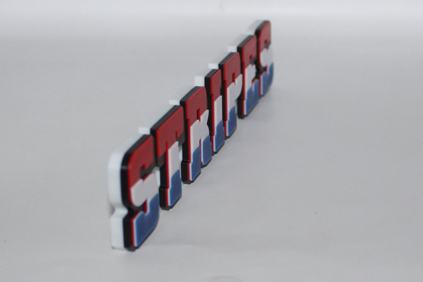 Stripes 3D printed Logo Sign Wall Desk Shelf Art