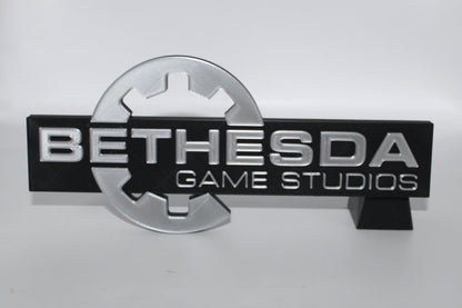 Bethesda Game Studios, 3D printed Logo Sign Wall Desk Shelf Art
