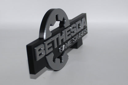 Bethesda Game Studios, 3D printed Logo Sign Wall Desk Shelf Art