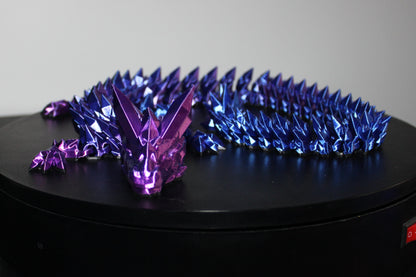 Crystal Dragon 3D printed Logo Sign Wall Desk Shelf Art