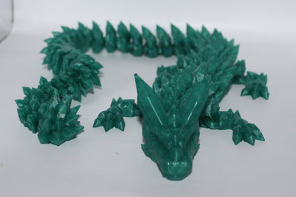 Crystal Dragon 3D printed Logo Sign Wall Desk Shelf Art