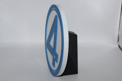 Fantastic Four 3D printed Logo Sign Wall Desk Shelf Art