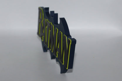 Batman 3D printed Logo Sign Wall Desk Shelf Art