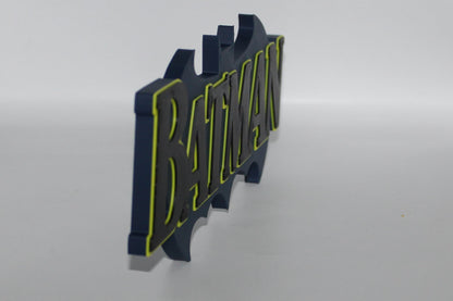 Batman 3D printed Logo Sign Wall Desk Shelf Art
