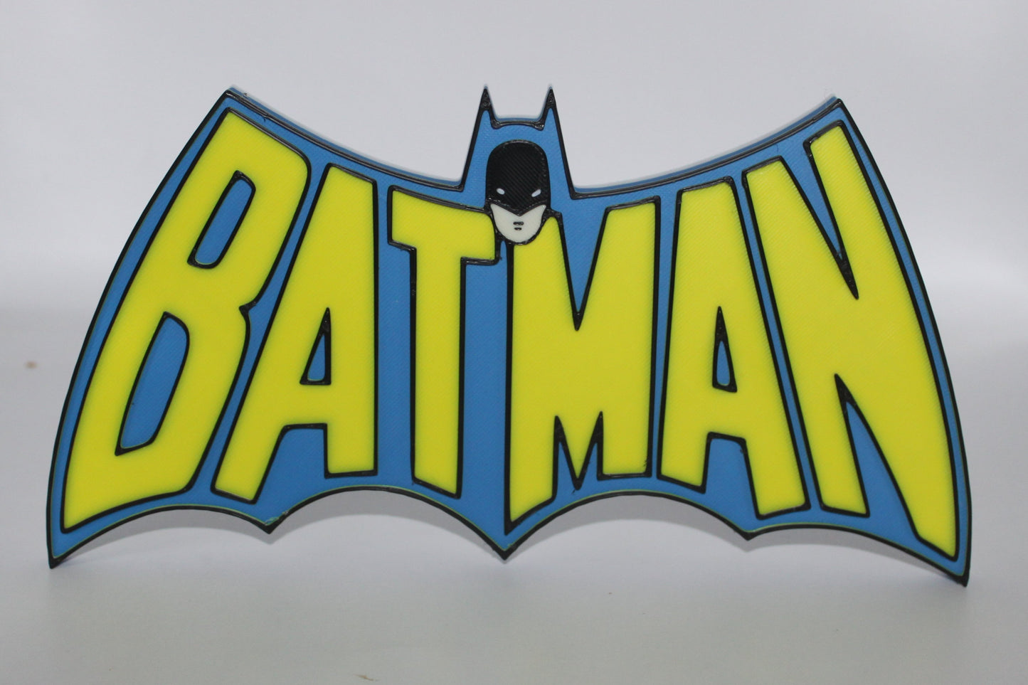 Batman 3D printed Logo Sign Wall Desk Shelf Art
