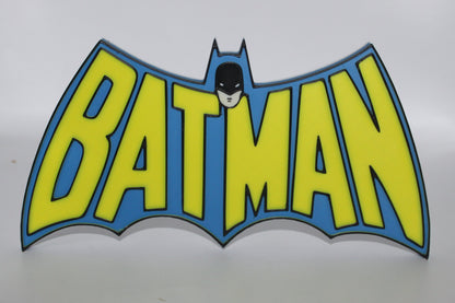 Batman 3D printed Logo Sign Wall Desk Shelf Art