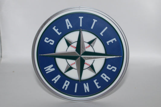 Seattle Mariners, MLB 3D printed Logo Sign Wall Desk Shelf Art