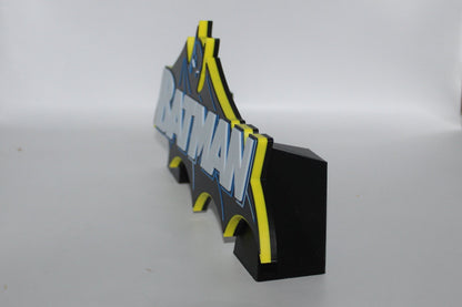 Batman, 3D printed Logo Sign Wall Desk Shelf Art