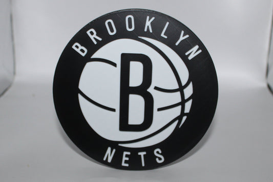 Brooklyn Nets 3D printed Logo Sign Wall Desk Shelf Art