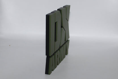 DX Army 3D printed Logo Sign Wall Desk Shelf Art