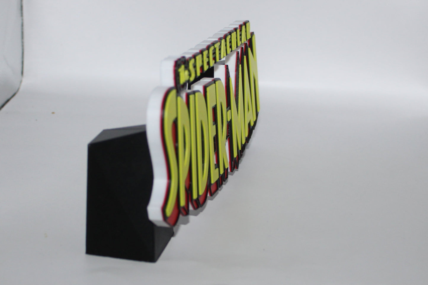 The Spectacular Spider-Man 3D printed Logo Sign Wall Desk Shelf Art