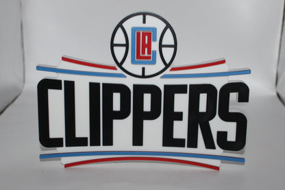 Los Angeles Clippers 3D printed Logo Sign Wall Desk Shelf Art