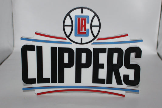 Los Angeles Clippers 3D printed Logo Sign Wall Desk Shelf Art