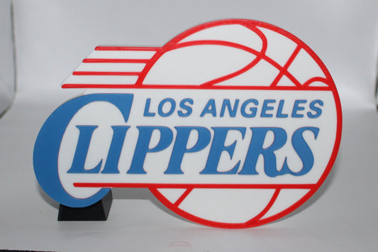 Los Angeles Clippers 3D printed Logo Sign Wall Desk Shelf Art