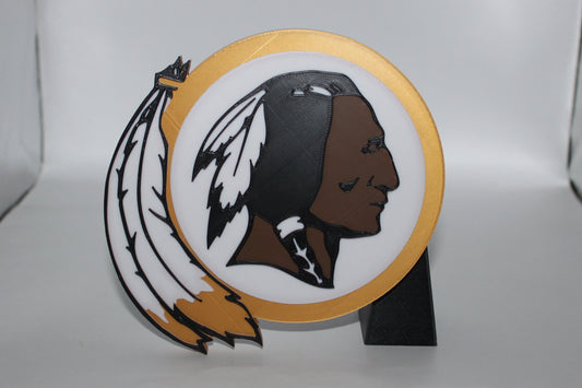 Washington Redskins, NFL 3D printed Logo, Sign, Wall, Desk, Fridge, Shelf Art