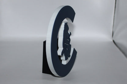 Chicago Cubs, MLB 3D printed Logo Sign Wall Desk Shelf Art