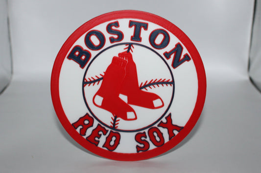 Boston Red Sox 3D printed Logo Sign Wall Desk Shelf Art