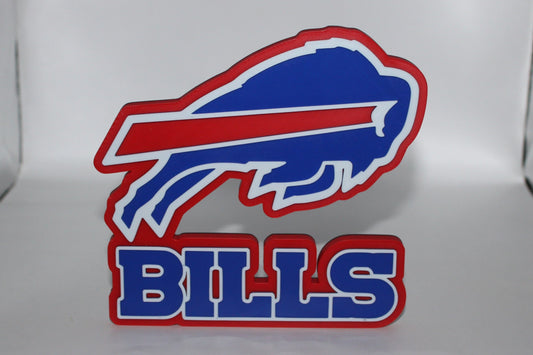 Buffalo Bills 3D printed Logo Sign Wall Desk Shelf Art