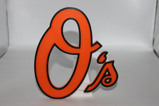 Baltimore Orioles 3D printed Logo Sign Wall Desk Shelf Art