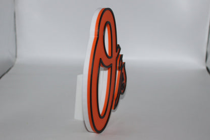 Baltimore Orioles 3D printed Logo Sign Wall Desk Shelf Art