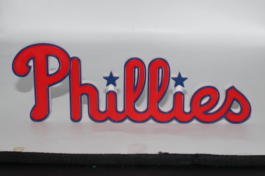 Philadelphia Phillies, 3D printed Logo, Sign, Wall, Desk, Fridge, Shelf Art