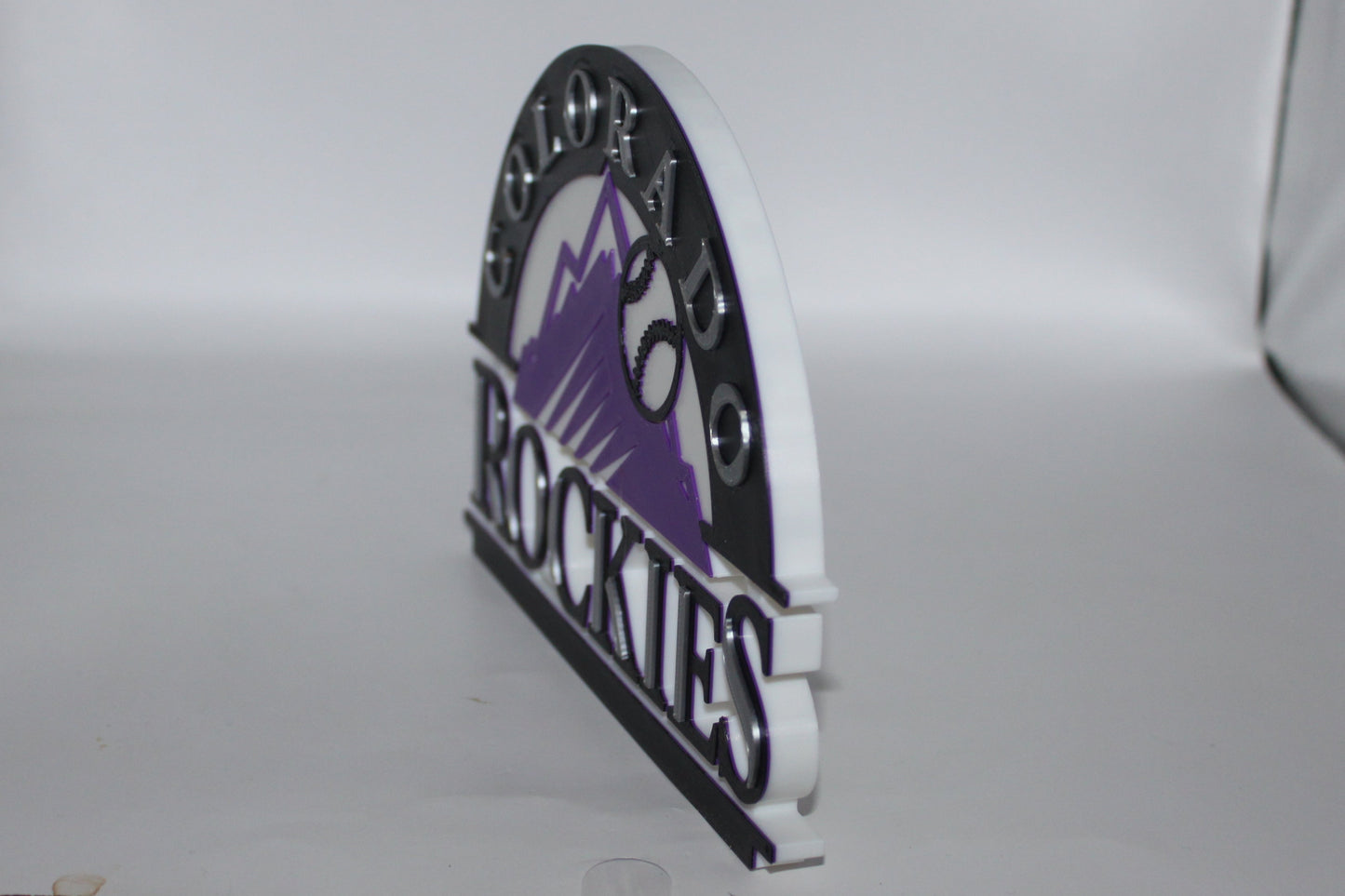 Colorado Rockies, 3D printed Logo, Sign, Wall, Desk, Fridge, Shelf Art
