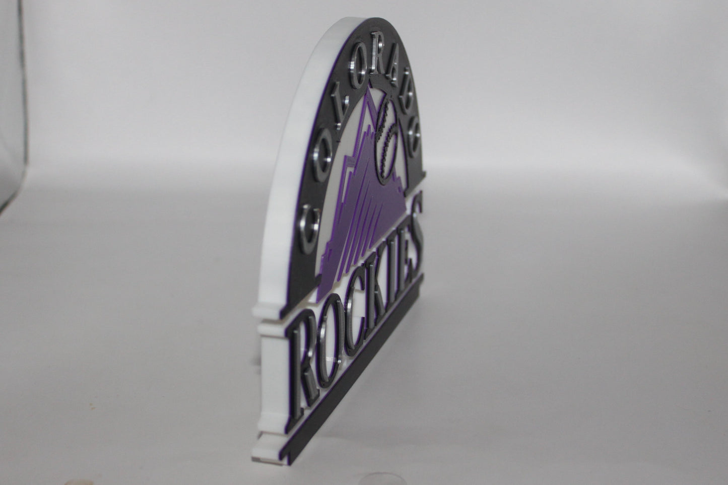 Colorado Rockies, 3D printed Logo, Sign, Wall, Desk, Fridge, Shelf Art