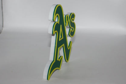 Oakland Athletics 3D printed Logo Sign Wall Desk Shelf Art