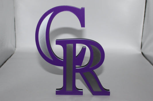 Colorado Rockies, 3D printed Logo, Sign, Wall, Desk, Fridge, Shelf Art