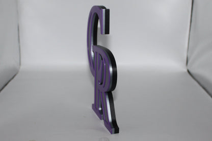 Colorado Rockies, 3D printed Logo, Sign, Wall, Desk, Fridge, Shelf Art