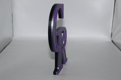 Colorado Rockies, 3D printed Logo, Sign, Wall, Desk, Fridge, Shelf Art