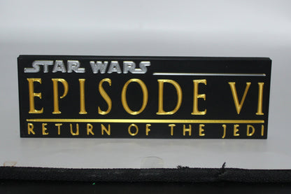 Star Wars, Return of the Jedi, 3D printed Logo Sign Wall Desk Shelf Art