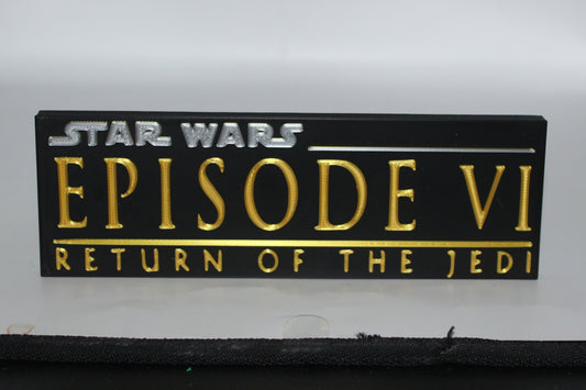 Star Wars, Return of the Jedi, 3D printed Logo Sign Wall Desk Shelf Art