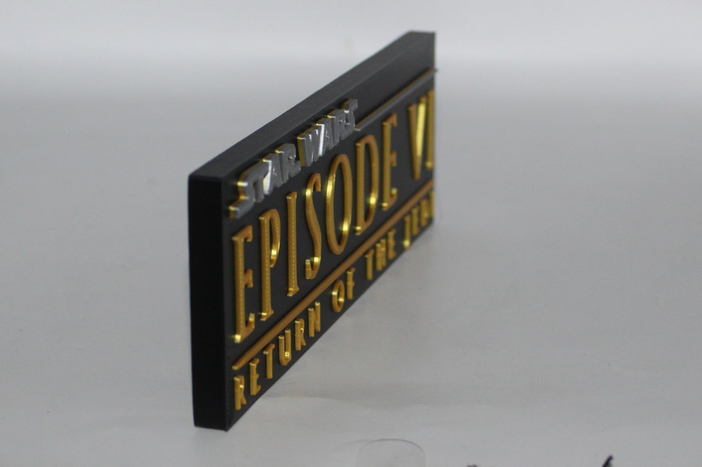 Star Wars, Return of the Jedi, 3D printed Logo Sign Wall Desk Shelf Art