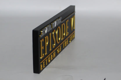 Star Wars, Return of the Jedi, 3D printed Logo Sign Wall Desk Shelf Art