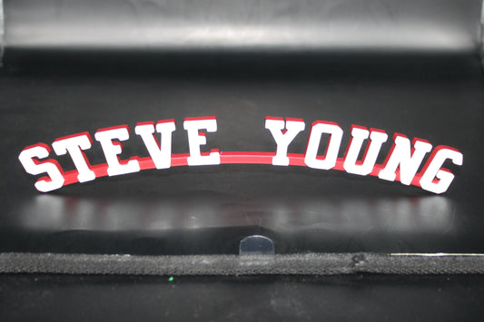 Steve Young, San Francisco 49ers, NFL 3D printed Logo, Sign, Wall, Desk, Fridge, Shelf Art