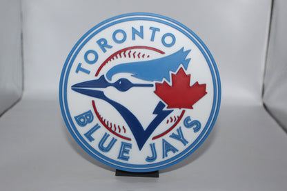 Toronto Blue Jays, MLB 3D printed Logo Sign Wall Desk Shelf Art