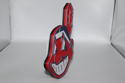 Cleveland Indians, 3D printed Logo Sign Wall Desk Shelf Art