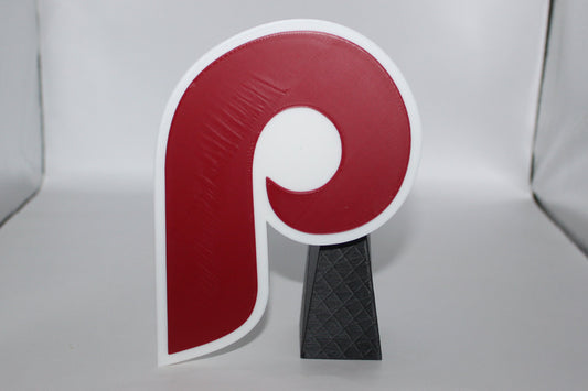 Philadelphia Phillies, 3D printed Logo, Sign, Wall, Desk, Fridge, Shelf Art