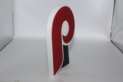 Philadelphia Phillies, 3D printed Logo, Sign, Wall, Desk, Fridge, Shelf Art