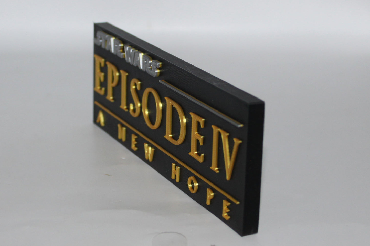 Star Wars, A New Hope, 3D printed Logo Sign Wall Desk Shelf Art