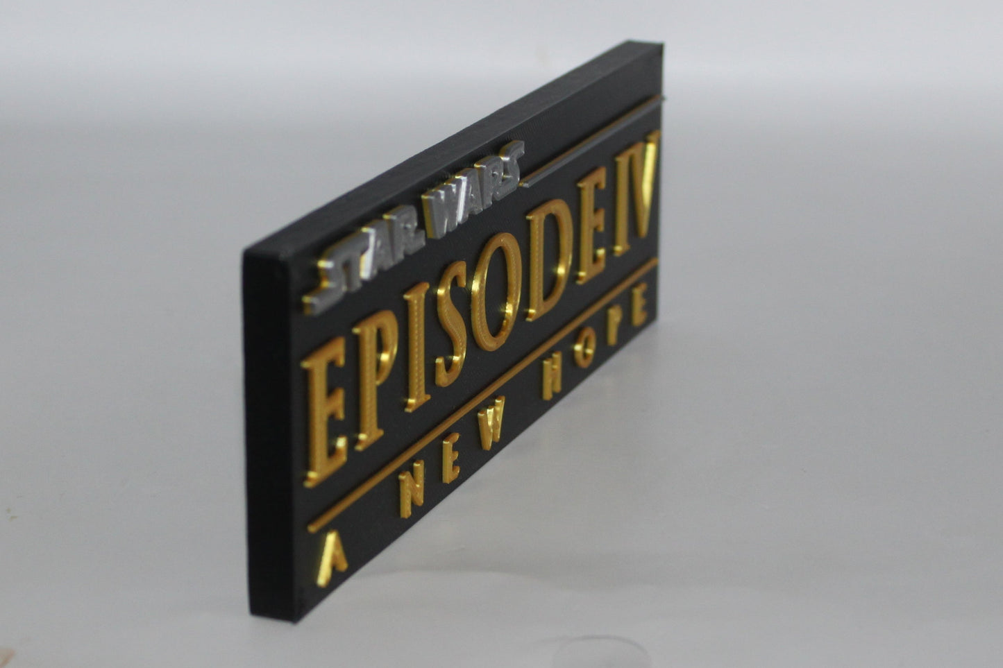 Star Wars, A New Hope, 3D printed Logo Sign Wall Desk Shelf Art