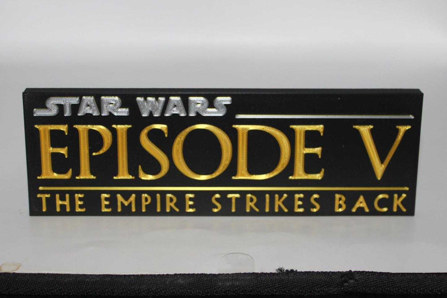 Star Wars, The Empire Strikes Back, 3D printed Logo Sign Wall Desk Shelf Art