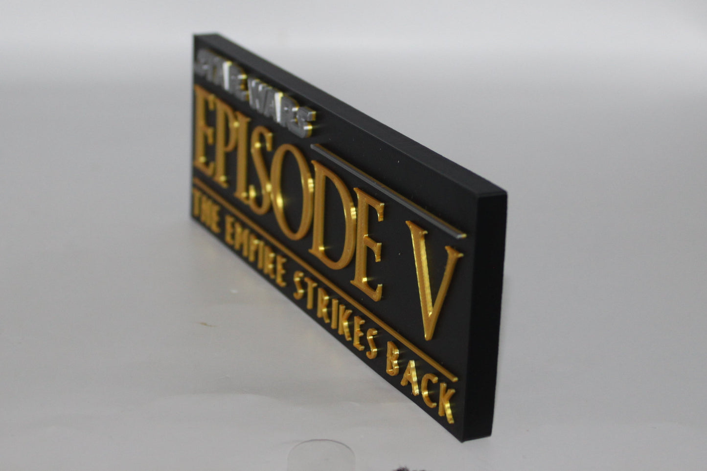 Star Wars, The Empire Strikes Back, 3D printed Logo Sign Wall Desk Shelf Art