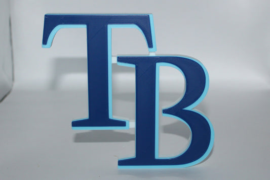 Tampa Bay Rays, MLB 3D printed Logo Sign Wall Desk Shelf Art