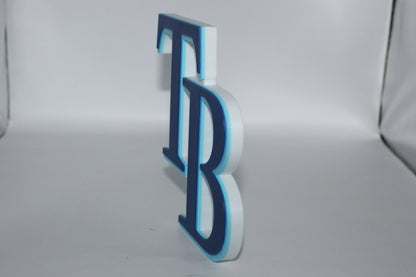 Tampa Bay Rays, MLB 3D printed Logo Sign Wall Desk Shelf Art