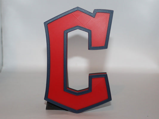 Cleveland Guardians, 3D printed Logo Sign Wall Desk Shelf Art